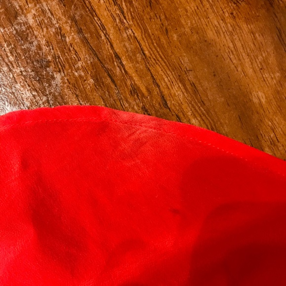 Madewell red long sleeve tunic blouse - Picture 12 of 13